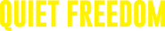 Logo of Quiet Freedom image size 4320x815