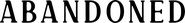 Logo of Abandoned image size 1788x224
