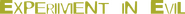 Logo of Experiment in Evil image size 569x42