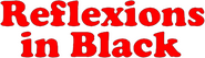 Logo of Reflections in Black image size 890x257