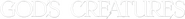 Logo of God's Creatures image size 1550x156