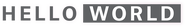 Logo of Hello World image size 4304x636