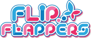 Logo of Flip Flappers image size 699x296