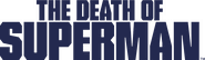 Logo of The Death of Superman image size 1422x416