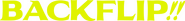 Logo of Backflip!! image size 4319x480