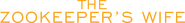 Logo of The Zookeeper's Wife image size 4128x511