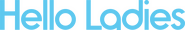 Logo of Hello Ladies image size 4306x705