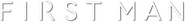 Logo of First Man image size 2262x271