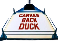 Logo of Canvas Back Duck image size 568x405