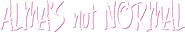 Logo of Alma's Not Normal image size 4261x748