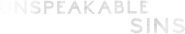 Logo of Unspeakable Sins image size 1274x231