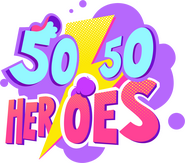 Logo of 50/50 Heroes image size 1447x1277
