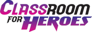Logo of CLASSROOM FOR HEROES image size 859x295