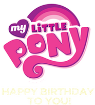 Logo of My Little Pony: Happy Birthday to You! image size 489x540