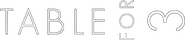 Logo of Table for 3 image size 1614x352