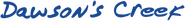 Logo of Dawson's Creek image size 1256x142
