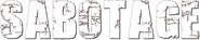 Logo of Sabotage image size 788x158