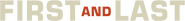 Logo of First and Last image size 1276x145