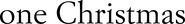 Logo of One Christmas image size 2856x378