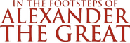 Logo of In The Footsteps of Alexander the Great image size 695x228