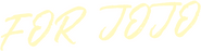 Logo of For Jojo image size 807x207