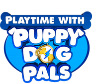 Logo of Playtime with Puppy Dog Pals image size 1426x1286