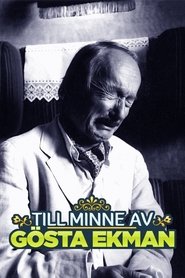 poster Till minne av Gösta Ekman
