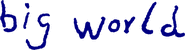 Logo of Big World image size 1838x500