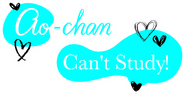 Logo of Ao-chan Can't Study! image size 607x307