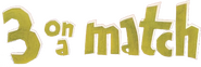 Logo of Three on a Match image size 800x269