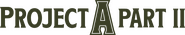 Logo of Project A Part II image size 3496x667