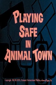 poster Playing Safe in Animal Town