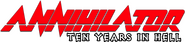 Logo of Annihilator: Ten Years In Hell image size 784x177