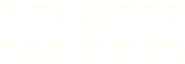 Logo of Three Bullets for Ringo image size 784x272