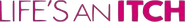 Logo of Life's an Itch image size 594x70