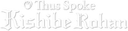 Logo of Thus Spoke Kishibe Rohan image size 786x195