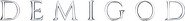 Logo of Demigod image size 583x67