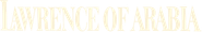 Logo of Lawrence of Arabia image size 782x126