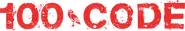 Logo of 100 Code image size 1048x173