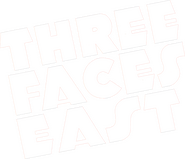 Logo of Three Faces East image size 1507x1299