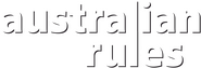 Logo of Australian Rules image size 1277x435
