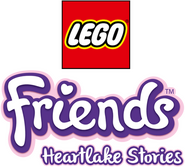 Logo of LEGO Friends Heartlake Stories image size 592x535