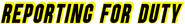 Logo of Reporting for Duty image size 2554x327