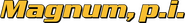 Logo of Magnum, P.I. image size 1992x245