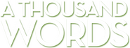 Logo of A Thousand Words image size 1273x475