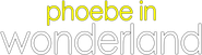 Logo of Phoebe in Wonderland image size 3137x869