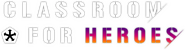 Logo of CLASSROOM FOR HEROES image size 1195x324