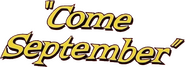 Logo of Come September image size 676x243
