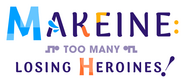 Logo of Makeine: Too Many Losing Heroines! image size 1198x535