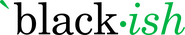 Logo of black-ish image size 2381x452